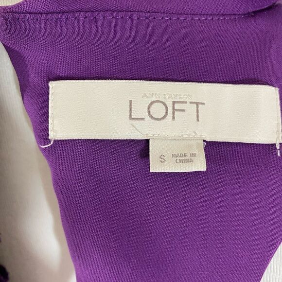 LOFT Purple Sleeveless Dress - Picture 6 of 6
